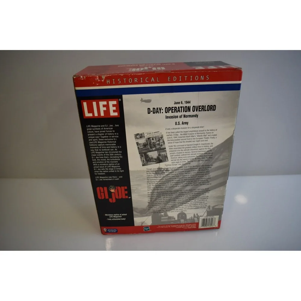G.I. Joe Action Figure Adult 12in LIFE D-Day Operation Overlord 53023 New